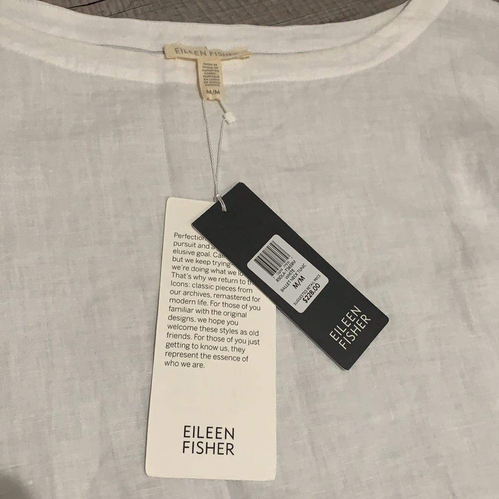 Eileen Fisher Ballet neck tunic size M
